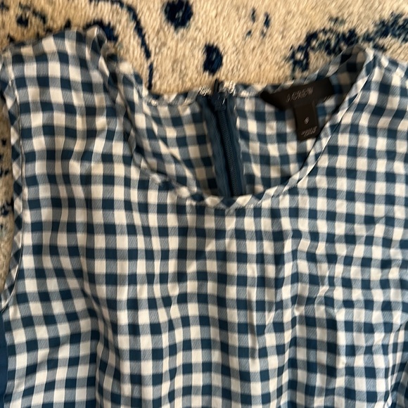J. Crew silk gingham top - Picture 2 of 4